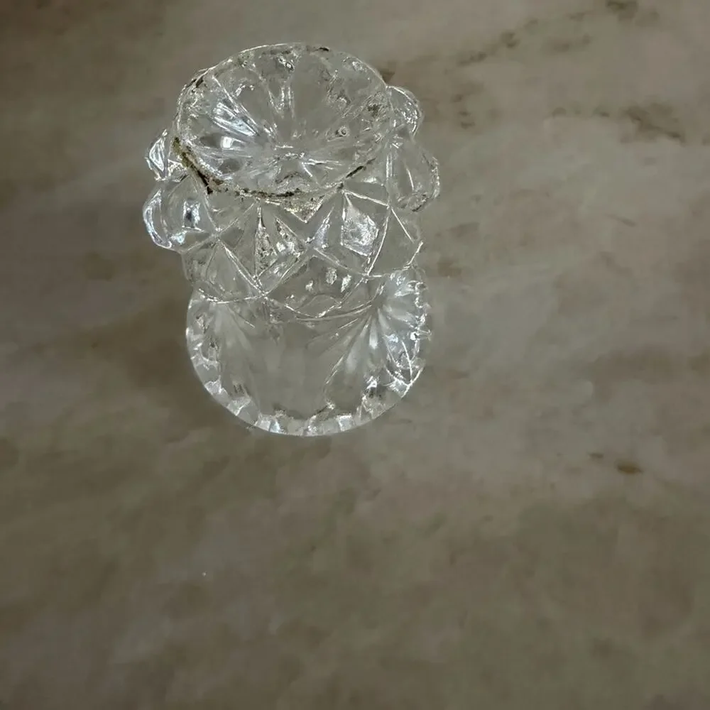 Crystal toothpick holder or mini vase